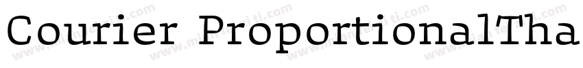 Courier ProportionalThai字体转换